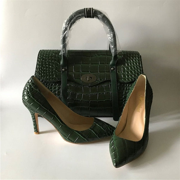 Designer Heel & Bag Set
