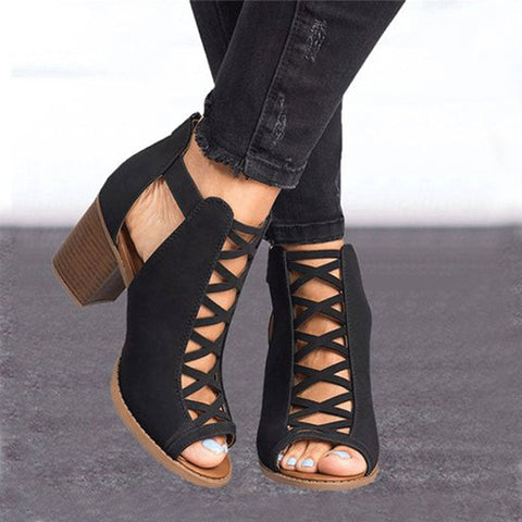 Laced Sandal Heels