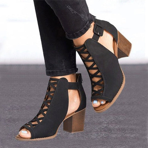 Laced Sandal Heels