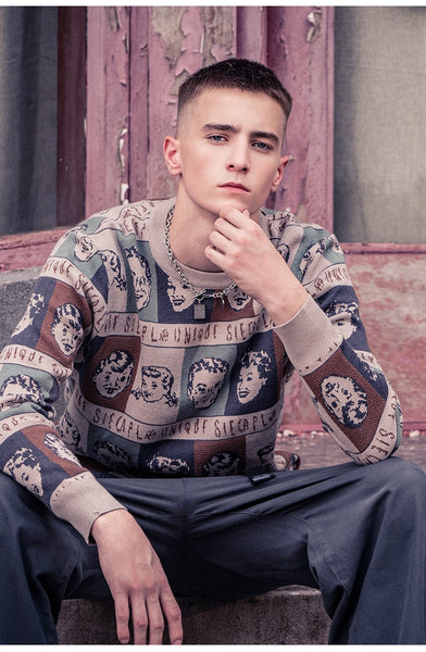 Fashion Print Sweater