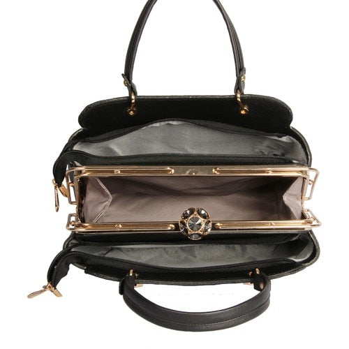 Luxury Trapeze Handle Bag