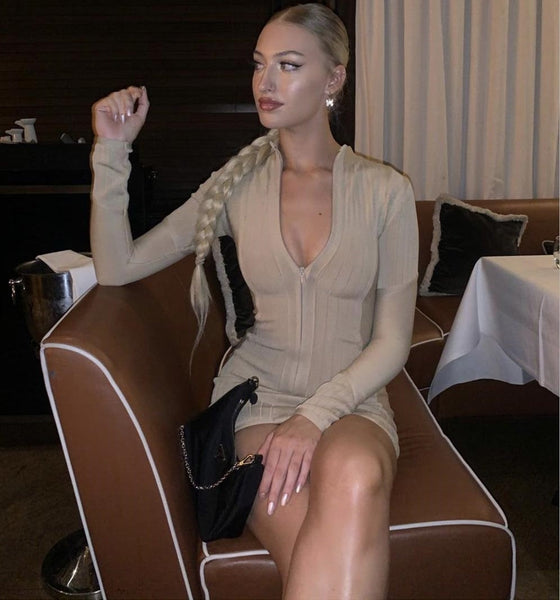Zip Up Dress