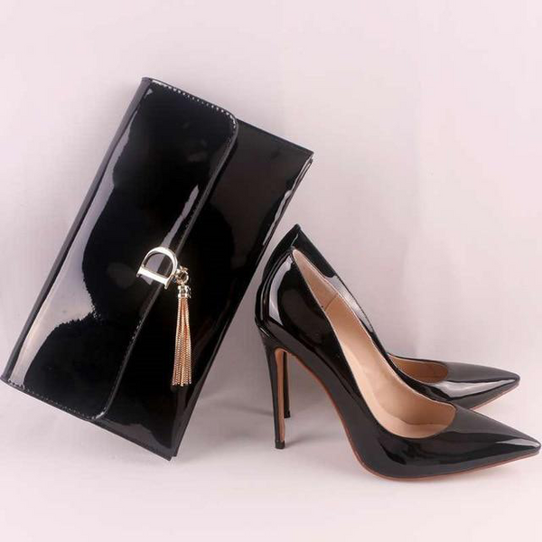 Designer Clutch & Heels