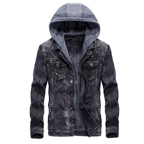 Denim Fleece Hoodie