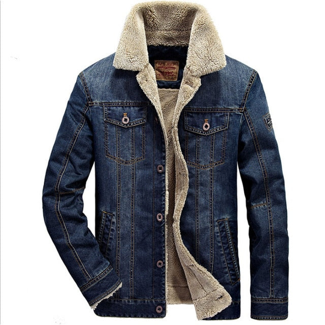 Denim Fleece Coat