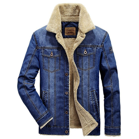 Denim Fleece Coat