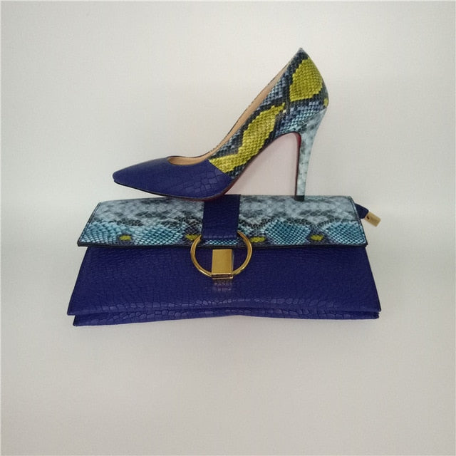 Designer Clutch & Heels