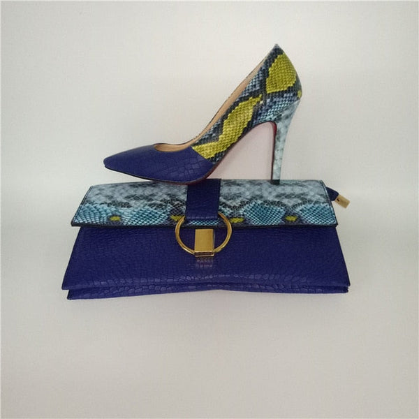 Designer Clutch & Heels