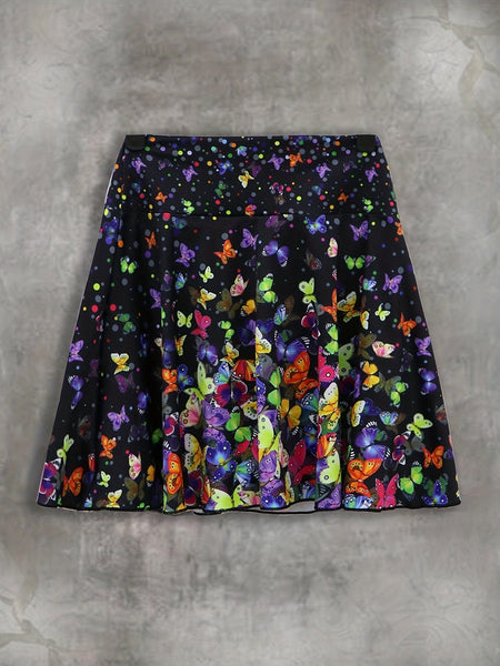 Quick-drying Colorful Butterfly Print Pocket Sports Pants