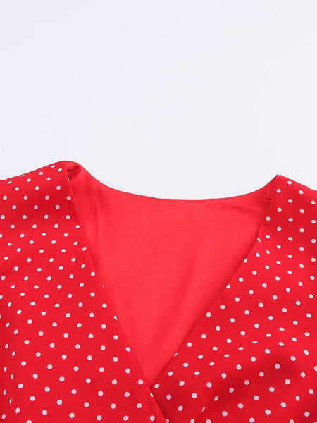 Round Neck Belted Long Sleeve Dress