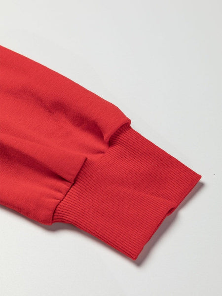 Red Bishop Sleeve Button Detail Sheath Top