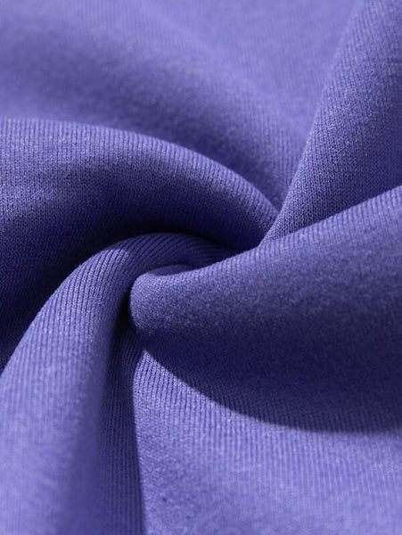 Relaxed Fit Violet Purple Sweatshirt