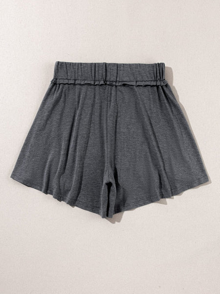 Women's Elastic Waist Yoga Shorts - Comfortable Fitness and Leisure Wear