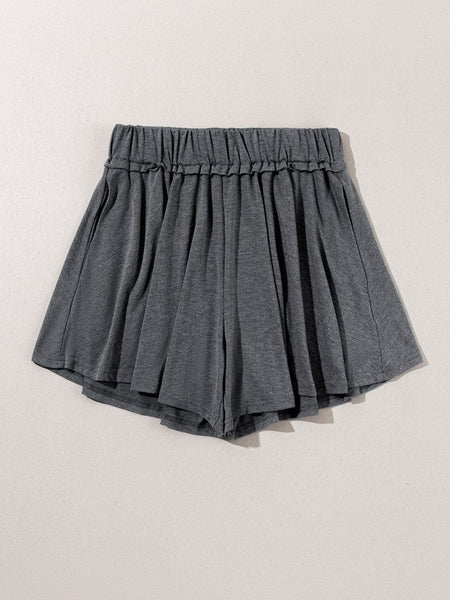 Women's Elastic Waist Yoga Shorts - Comfortable Fitness and Leisure Wear
