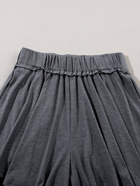 Women's Elastic Waist Yoga Shorts - Comfortable Fitness and Leisure Wear