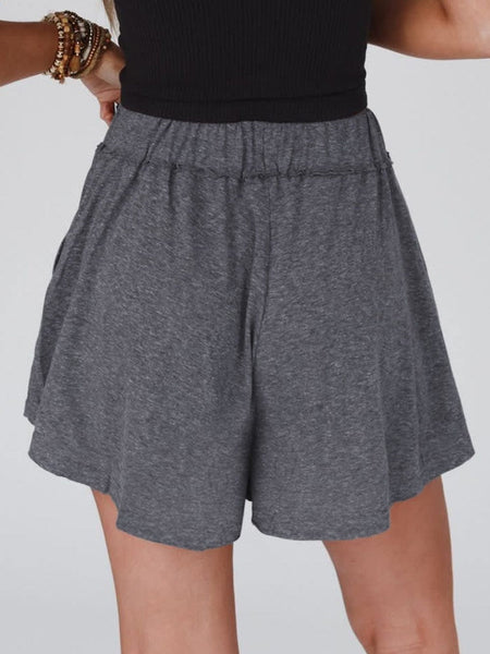 Women's Elastic Waist Yoga Shorts - Comfortable Fitness and Leisure Wear