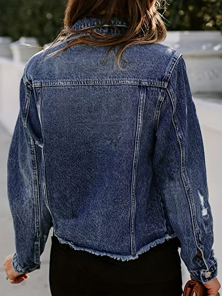 Women's Plus Size Denim Jacket in Plus Size Outerwear