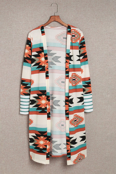 Women's Southwestern Reversible Longline Cardigan Coat featuring coats styling with practical layering, balanced movement, and everyday versatility f.