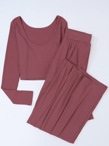 Studded Cutout Ruched Wide Leg Jumpsuit