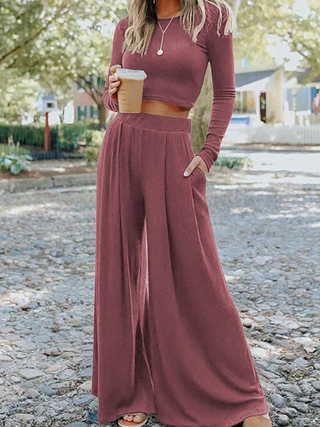 Studded Cutout Ruched Wide Leg Jumpsuit