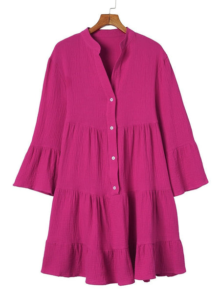 Solid Color Sexy Temperament Casual Mini Dress
