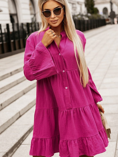 Solid Color Sexy Temperament Casual Mini Dress