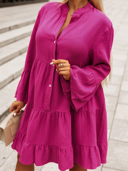 Solid Color Sexy Temperament Casual Mini Dress