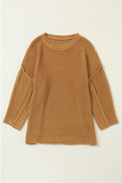 Round Neck Long Sleeve Sweater