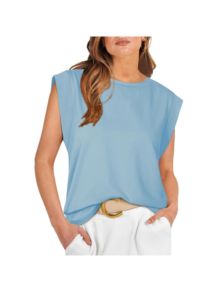 Round neck raglan patchwork striped casual T-shirt top