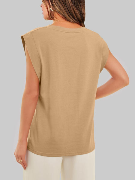 Round neck raglan patchwork striped casual T-shirt top