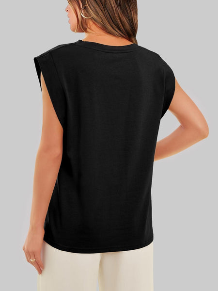 Round neck raglan patchwork striped casual T-shirt top