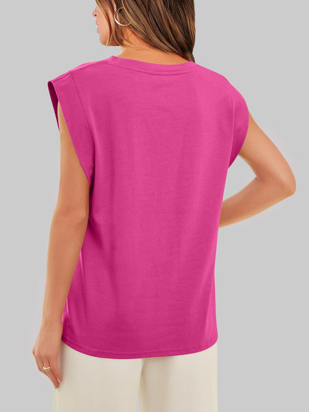 Round neck raglan patchwork striped casual T-shirt top