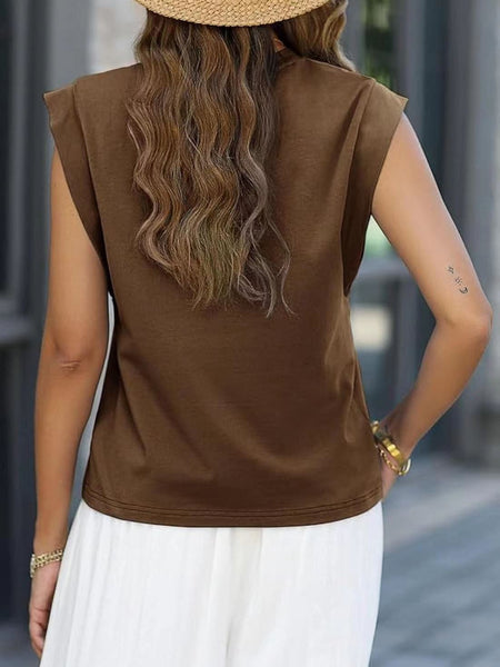 Round neck raglan patchwork striped casual T-shirt top