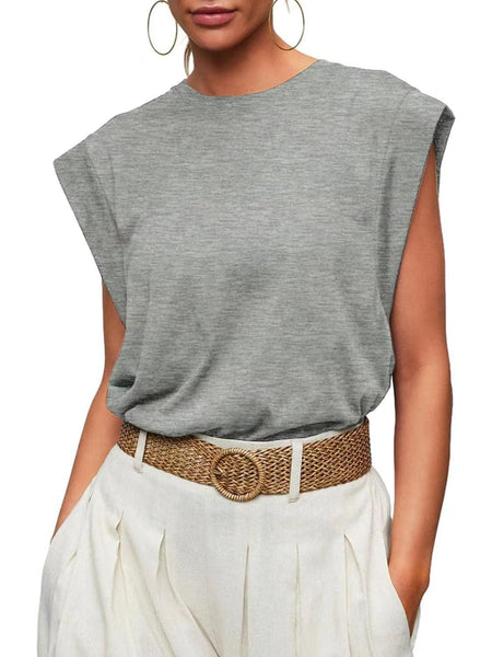 Round neck raglan patchwork striped casual T-shirt top