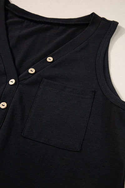Women's V-Neck Lace-Up Skull Tank Top made for easy styling and wardrobe coordination, with premium-like structure and finish.