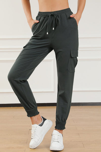Stylish Low Rise Cotton Leggings with Button Detail