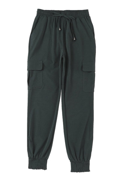 Stylish Low Rise Cotton Leggings with Button Detail