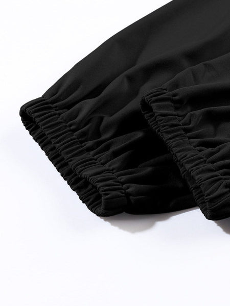 Versatile Women's Solid Loose Jogger Sweatpants for Fall & Winter