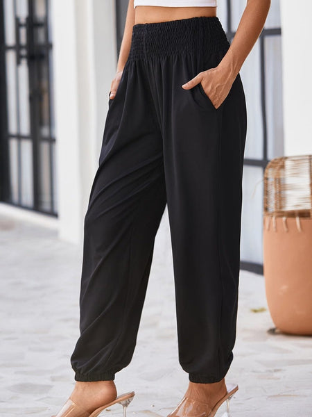 Versatile Women's Solid Loose Jogger Sweatpants for Fall & Winter
