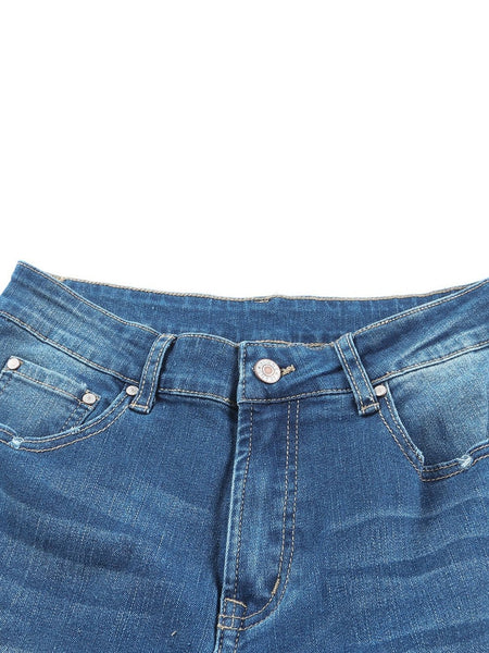 Slim And Flared Denim Pants