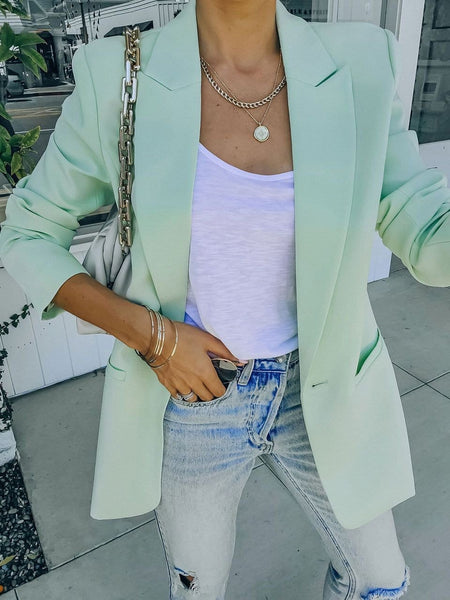 Women's Slim Fit Professional Women's Blazers with Long Sleeve and Elegant Design