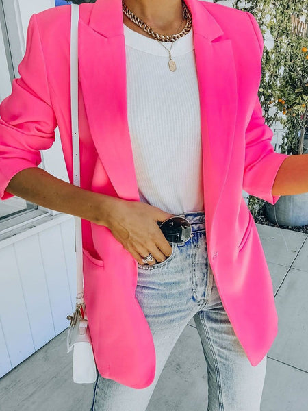 Women's Slim Fit Professional Women's Blazers with Long Sleeve and Elegant Design