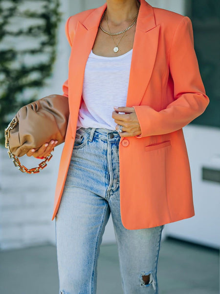 Women's Slim Fit Professional Women's Blazers with Long Sleeve and Elegant Design