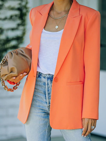 Women's Slim Fit Professional Women's Blazers with Long Sleeve and Elegant Design