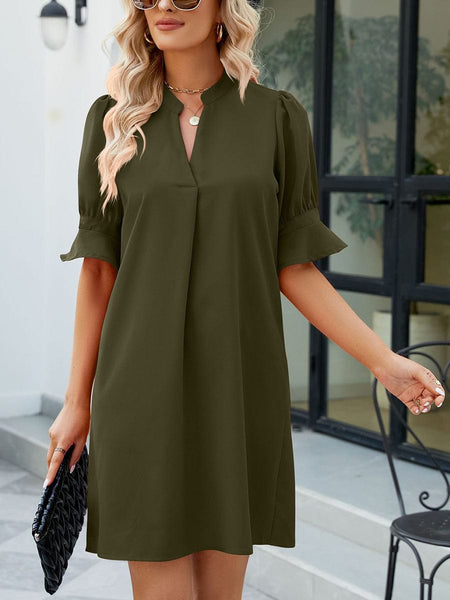 Women's Half Sleeve Mini Dress made for easy styling and wardrobe coordination, with premium-like structure and finish.