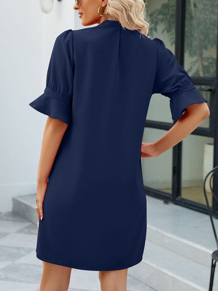 Women's Half Sleeve Mini Dress made for easy styling and wardrobe coordination, with premium-like structure and finish.