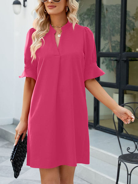 Women's Half Sleeve Mini Dress made for easy styling and wardrobe coordination, with premium-like structure and finish.