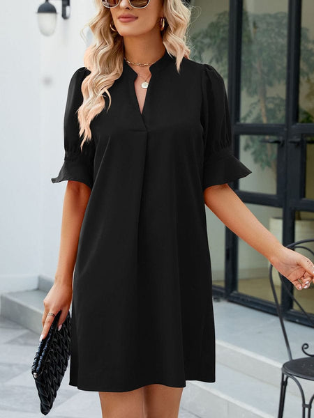 Women's Half Sleeve Mini Dress made for easy styling and wardrobe coordination, with premium-like structure and finish.