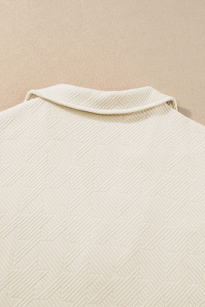 Solid Color Short Sleeve Lapel Loose T-Shirt