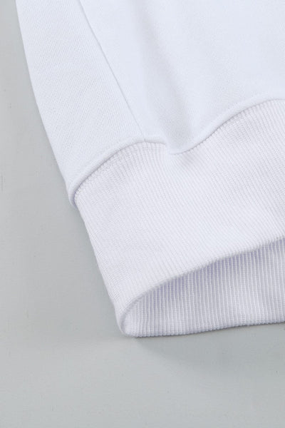 Solid Drop Shoulder Sweatshirt